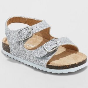 Cat & Jack Silver Tisha Footbed Sandal